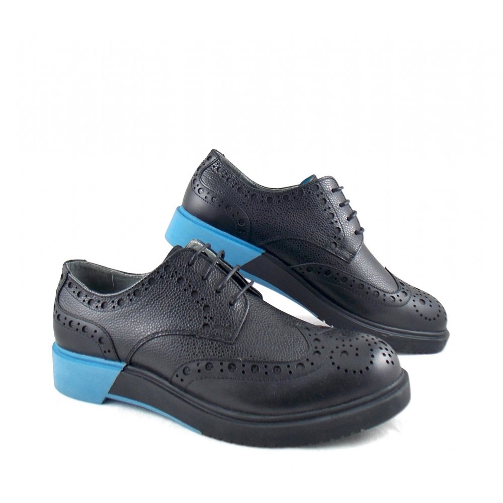 Anthony Miles Blue Suede Brogue Shoes Clear Sole Men\'s Lace-Up Size 11 Shoes Anthony Miles shoes for men | Boy Meets Fashion – the style  main image 3