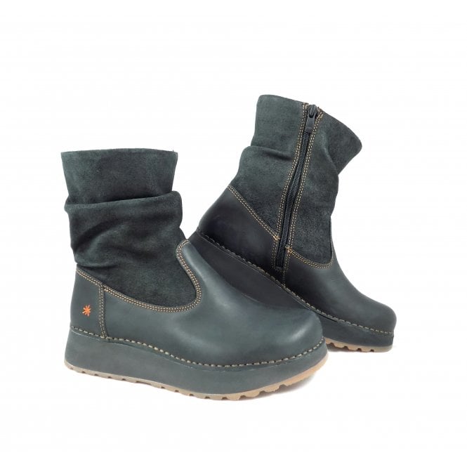 Art Company Art Heathrow 1029 Flatform Ankle Boot with Slouch Detail