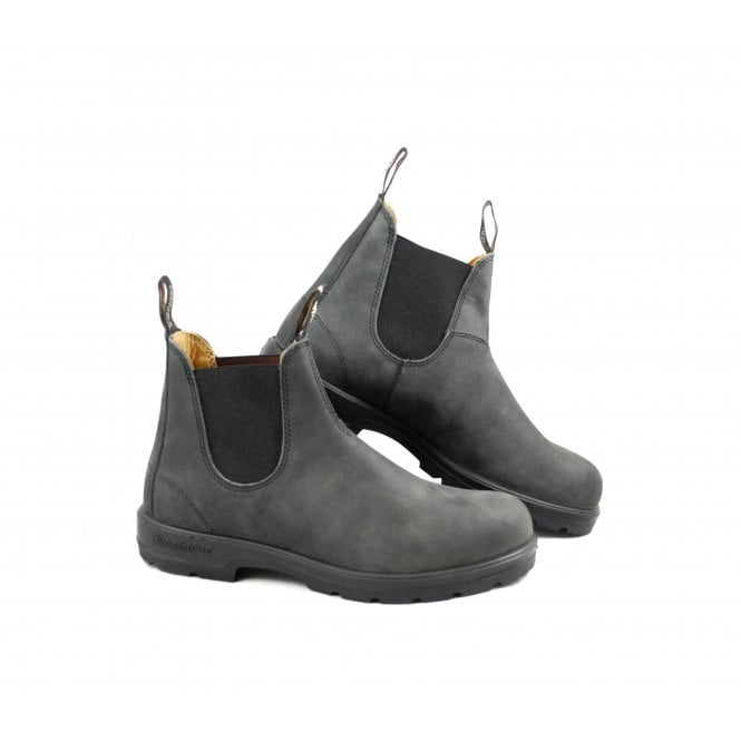 Blundstone Style 587 Rustic Black Leather Boots For Men – Ankle Boots, Brand New In Box