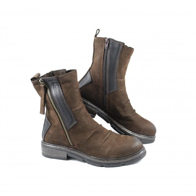 Bueno 2609 Ankle Boot with Zip Detail
