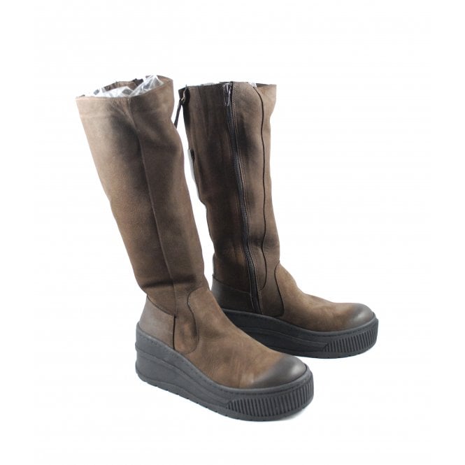 Bueno 2800 Long Boot with Chunky Wedge