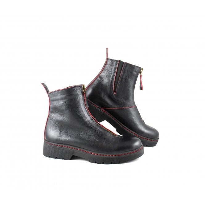 Bueno 4903 Ankle Boot with Zip Detail