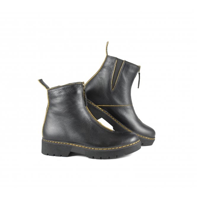 Bueno 4903 Ankle Boot with Zip Detail