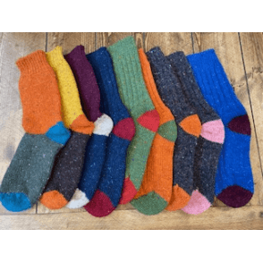 Donegal Wool multi colour Socks- all colours