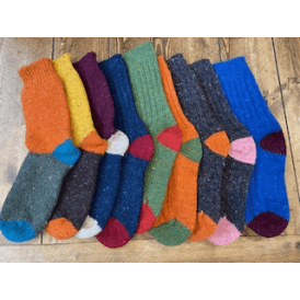 Donegal Wool multi colour Socks- all colours