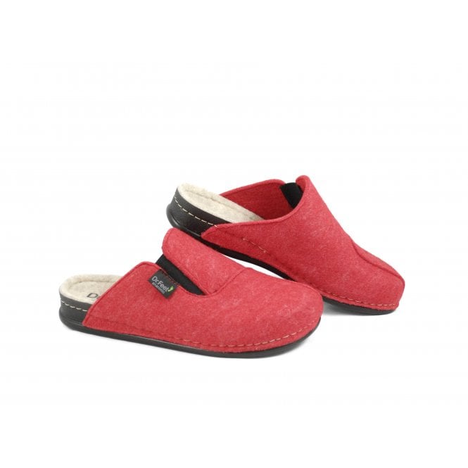 Dr Feet 2329 Slip On Felt Slipper