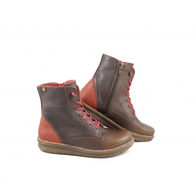 Jungla 7562 Flat Ankle Boot with Elastic Lace