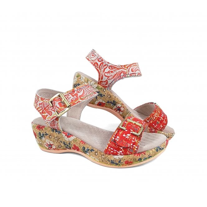 Laura Vita Fardot 01 Low Wedge Sandal