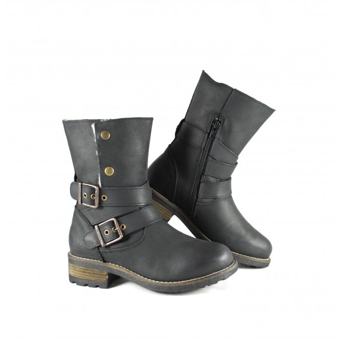 Oak & Hyde Bridge Demi Warm Lined Biker Boot